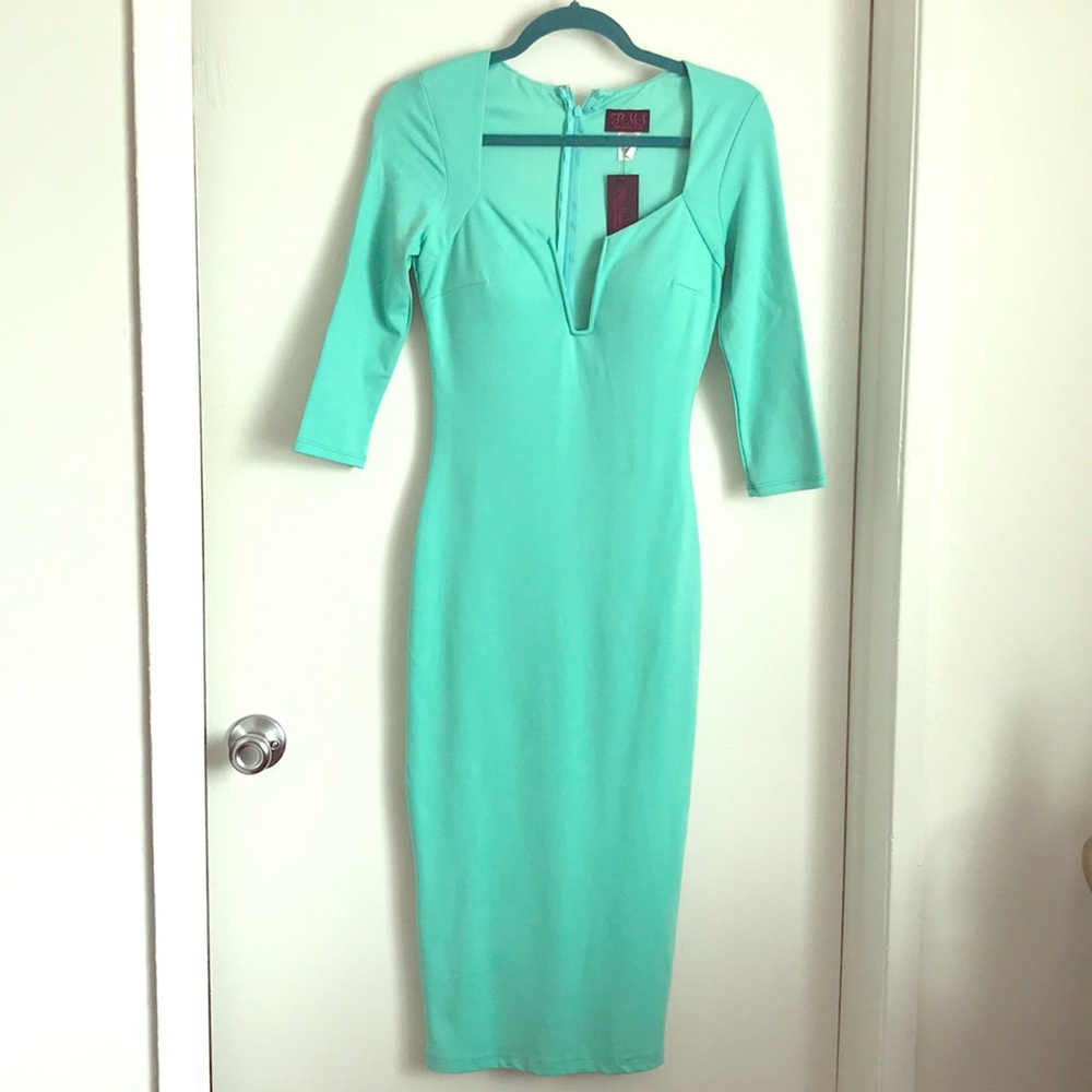 Tight sexy mint dress